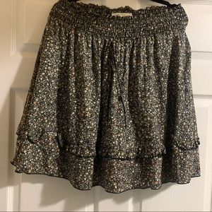 Plus Size Floral Skort
